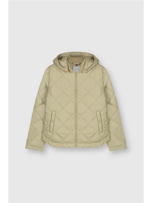 jesco giacca imbottita con cappuccio staccabile RINO & PELLE | JESCO.7002310SAGE